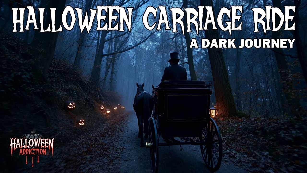 Haunted Carriage Ride | Halloween Night Ambience