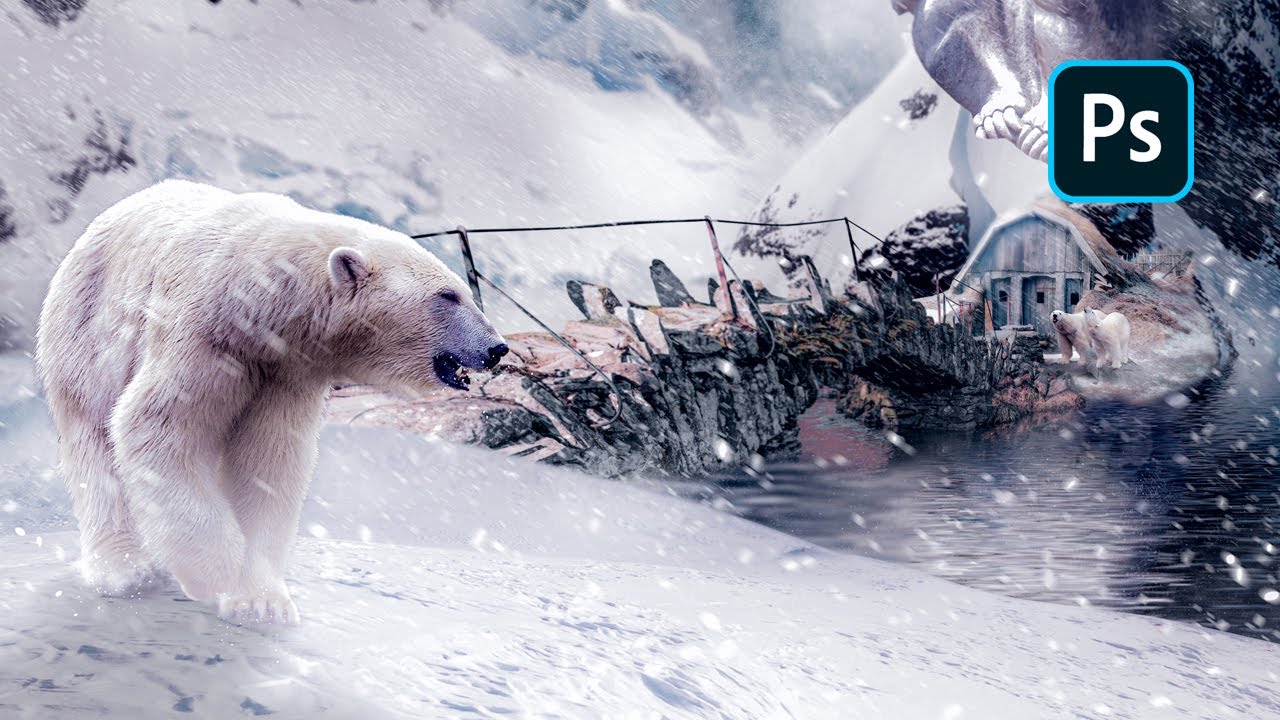 The Bear Land-Photoshop Speed Art-Photo Manipulation