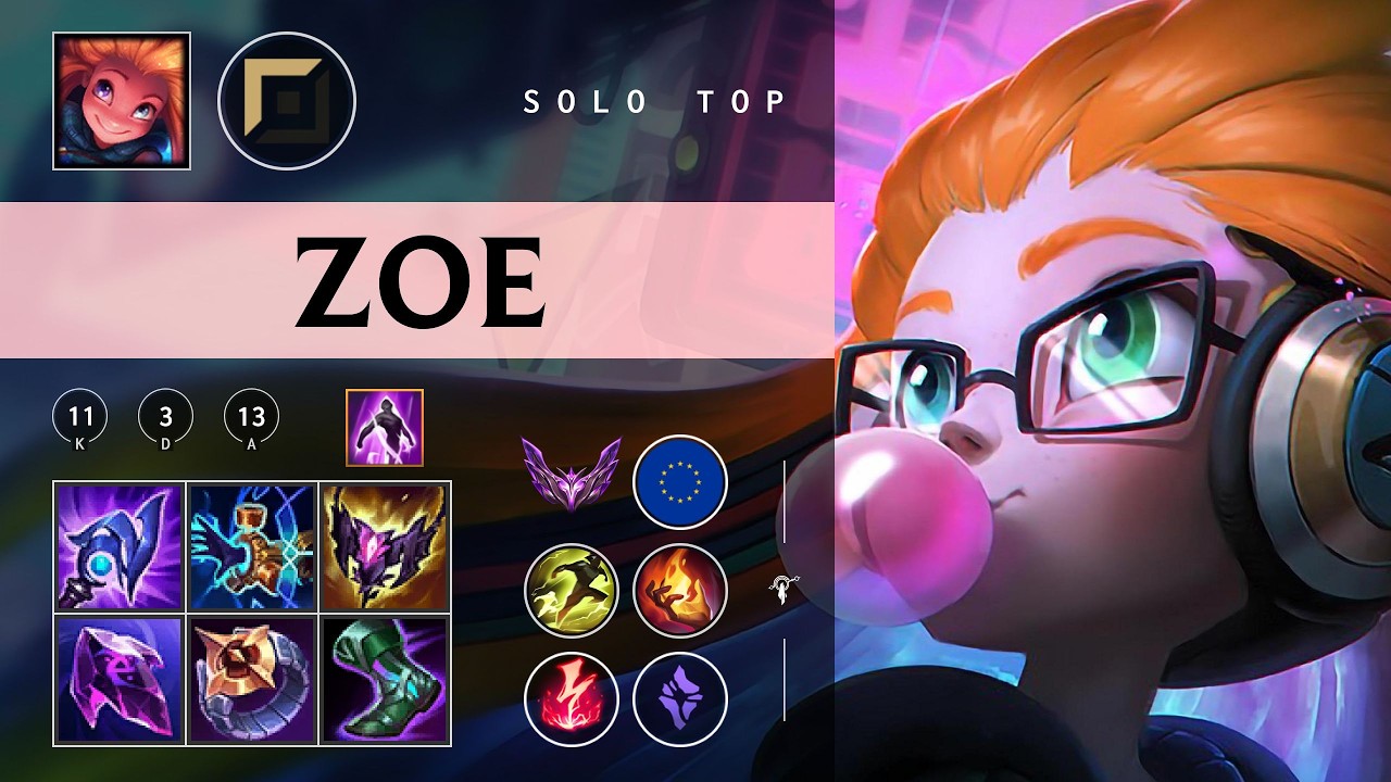 Zoe Top vs Vayne - EUW Master Patch 26.04