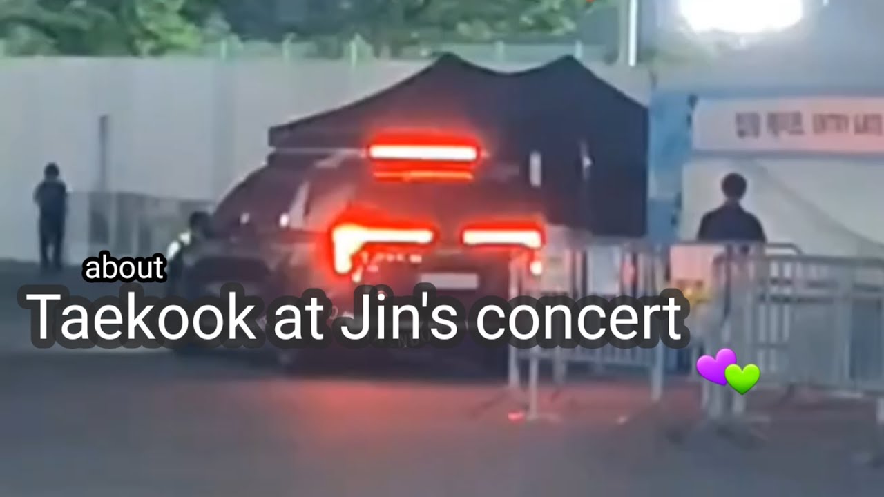 Taekook at Jin's concert