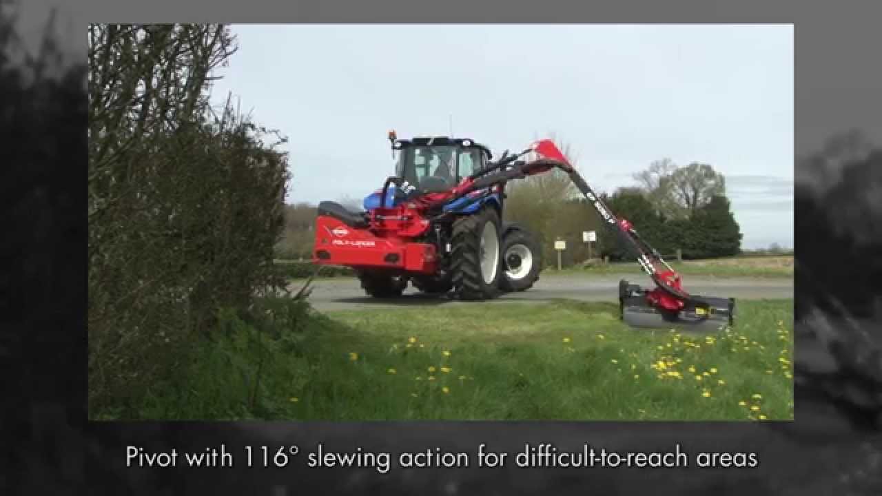 KUHN POLY-LONGER - Hedge and Grass Cutters (In action)