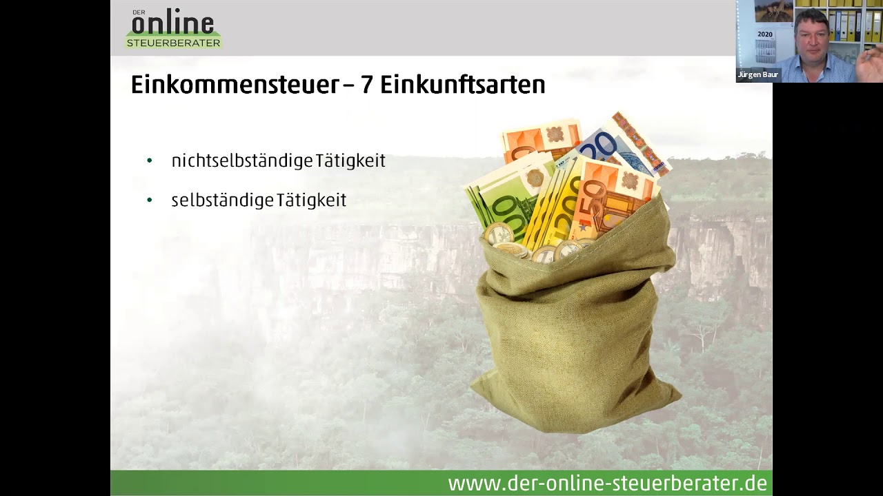 Welche verschiedenen Steuerarten erwarten mich?