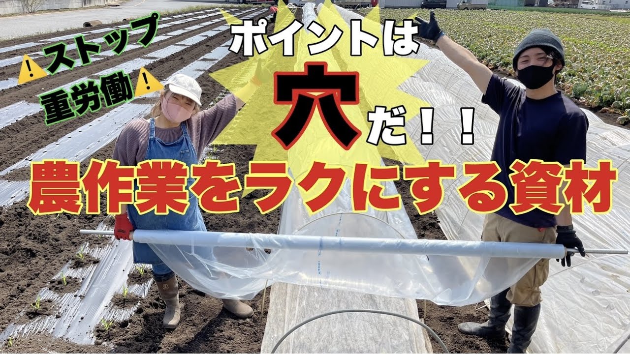 異常気象に負けない野菜作り【効率的なトンネル栽培】21/3/22
