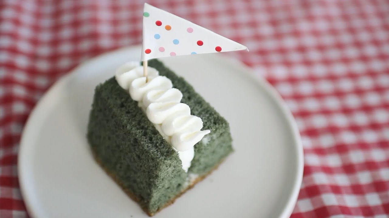 Mugwort Chiffon Cake 촉촉하고 맛있는 쑥 시폰 케익