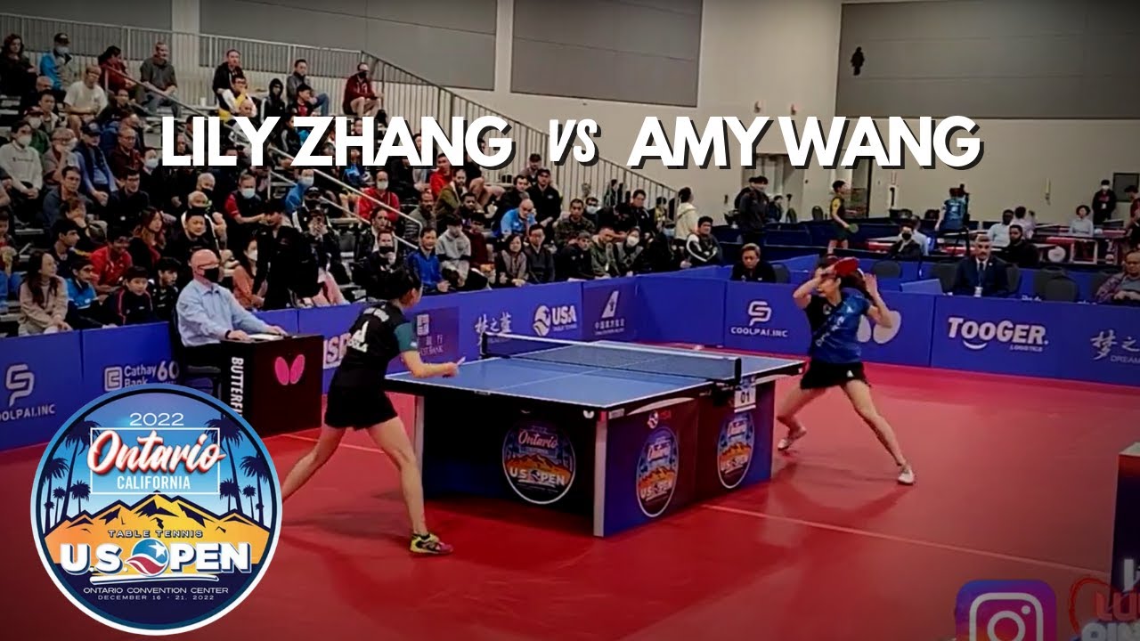 Lily Zhang (2591) vs Amy Wang (2555) // 2022 US OPEN TT Women's Open Singles Finals - 12-20-22