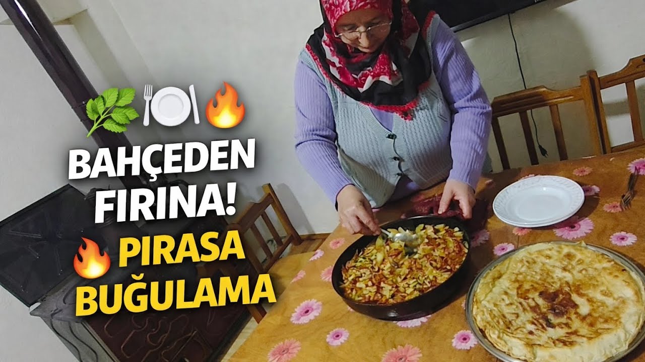 🥬🍽️ Bahçeden Fırına! Patatesli & Pirinçli Pırasa Buğulama | Civekek Ailesi – Köy Mutfağı