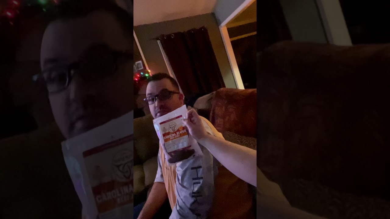 Justin Tries Carolina Reaper Jerky