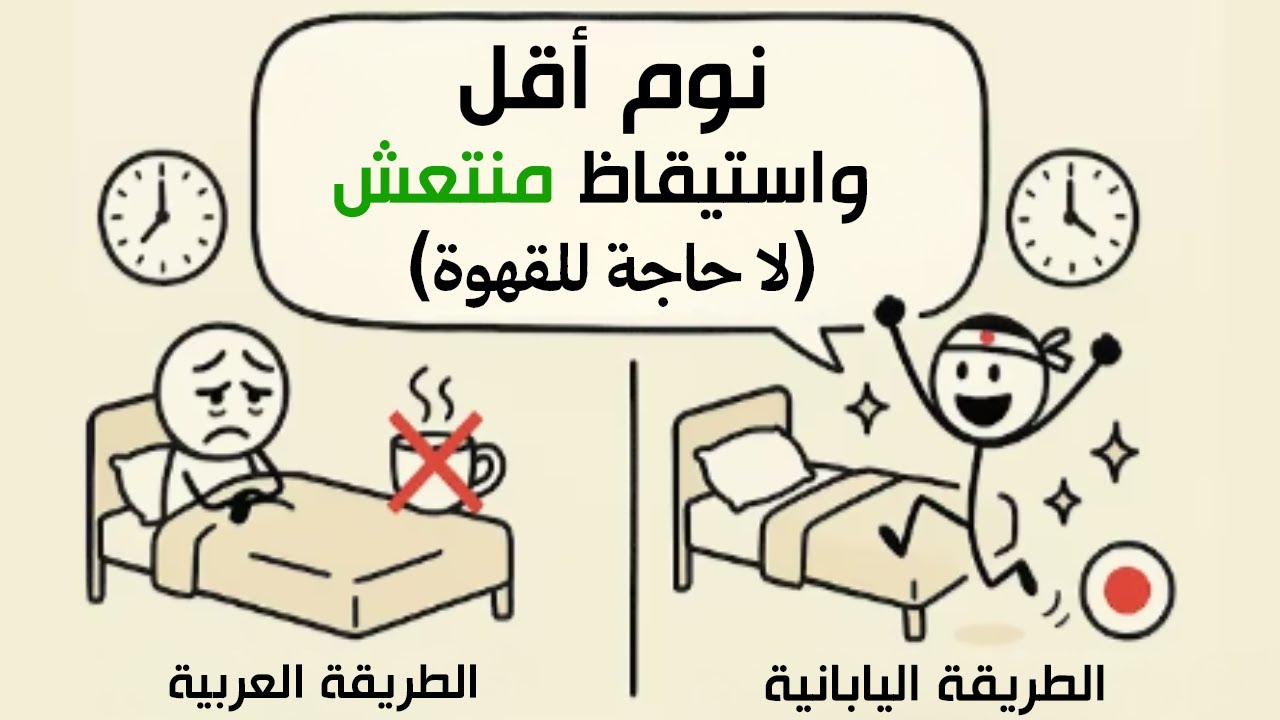كيف تنام ساعات أقل وتستيقظ بنشاط مثل اليابانيين (بدون قهوة)