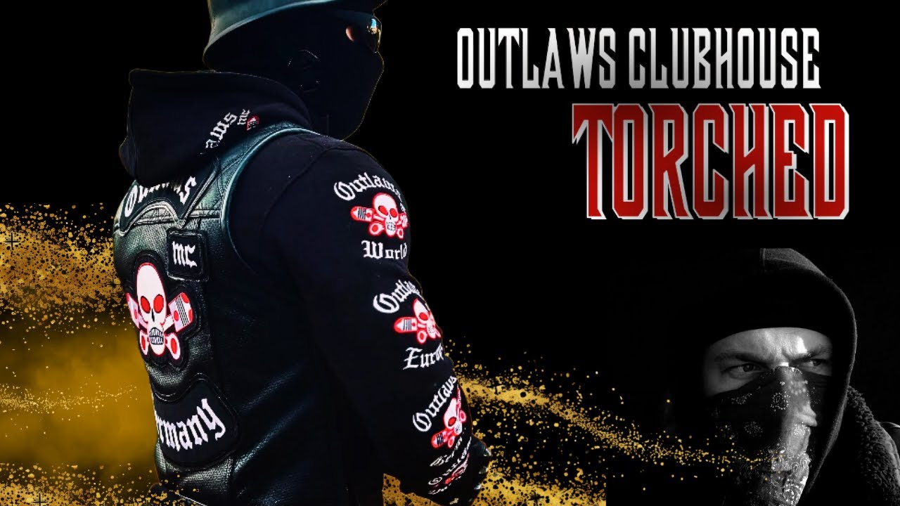 OUTLAWS MOTORCYCLE CLUB CLUBHOUSE TORCHED
