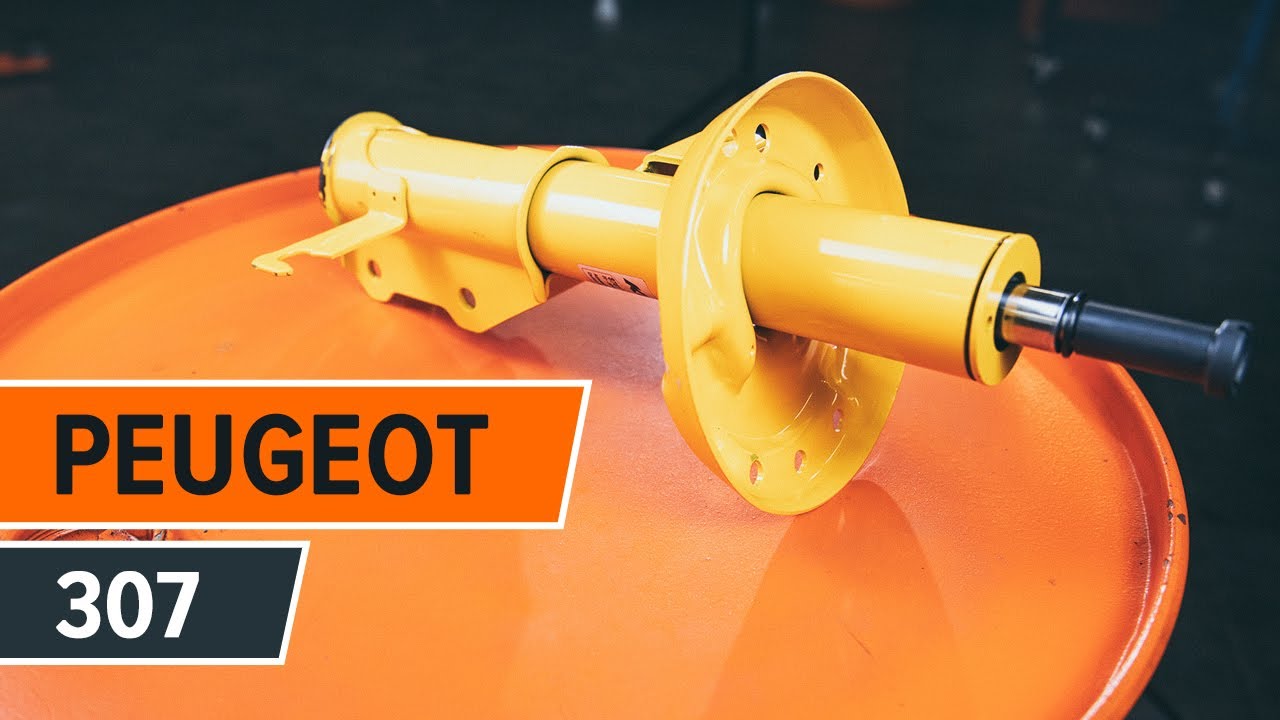 Como substituir aamortecedores diantieros e um suporte de amortecedor no PEUGEOT 307 [TUTORIAL]