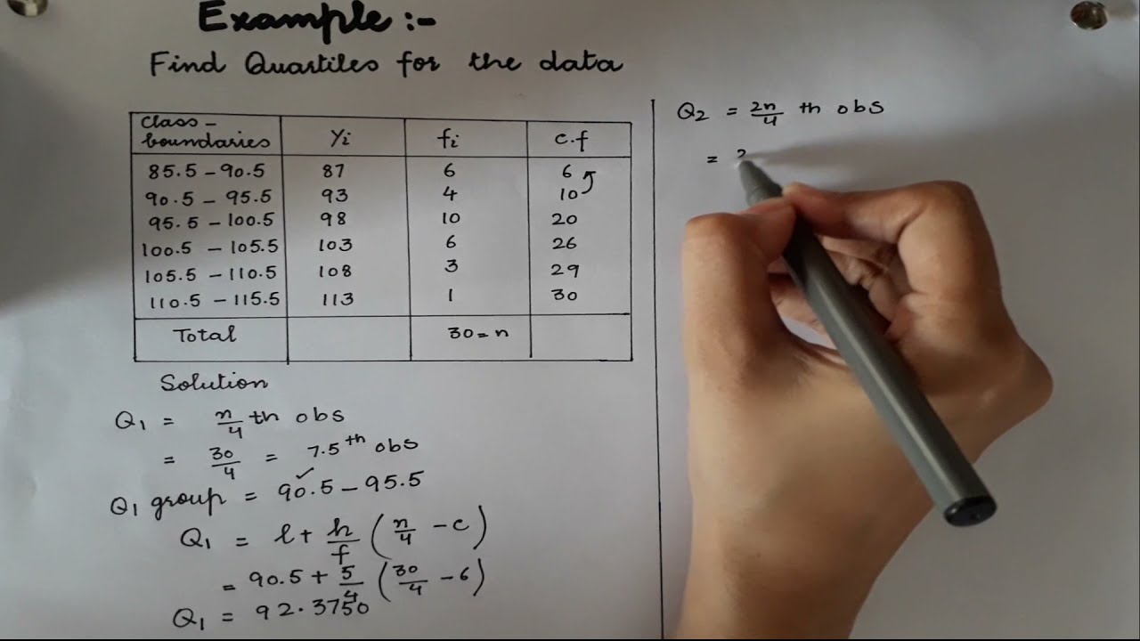 lecture11 part a Quantiles, Define Quartiles and solved examples of Quartiles