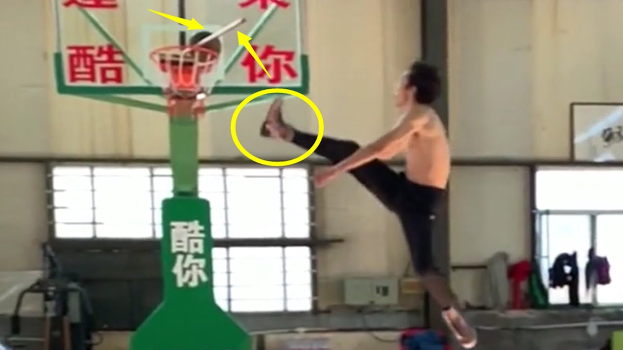 牛人！中国飞人张国伟竟用脚来扣篮？这也让CBA扣篮王都自叹不如