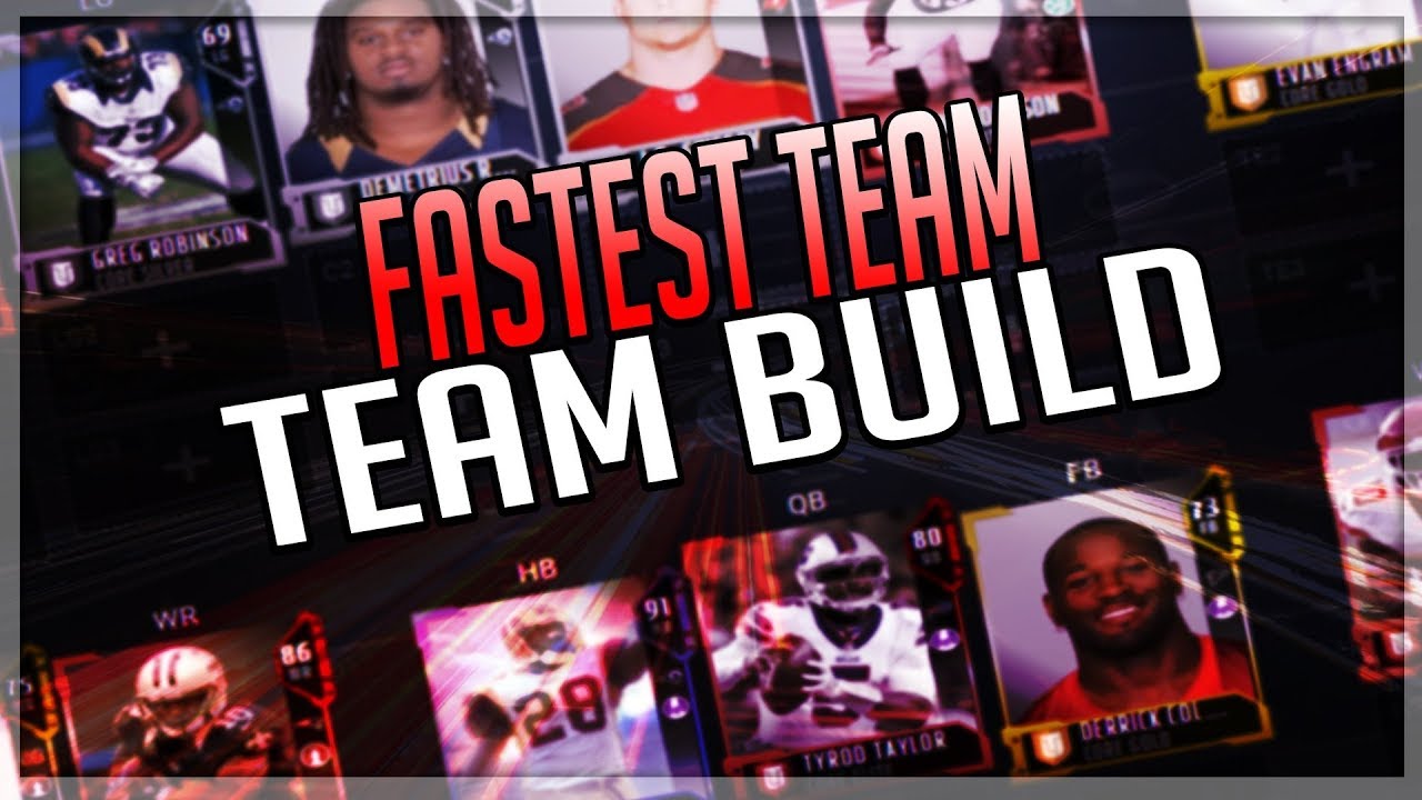 FASTEST TEAM BUILD IN MUT 18!!! FASTEST PLAYERS IN MUT 18!! | MADDEN 18 ULTIMATE TEAM