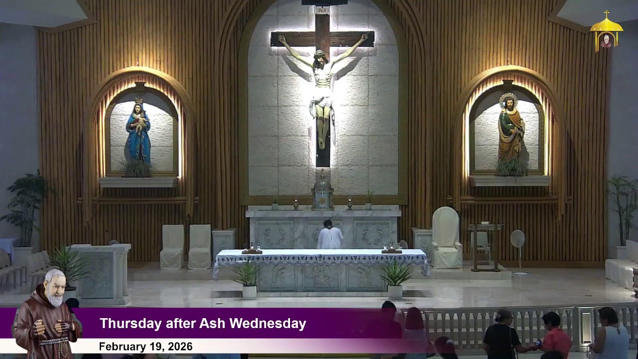 Feb 20, 2026 | 6 a.m. -  Biyernes kasunod ng Miyerkules ng Abo