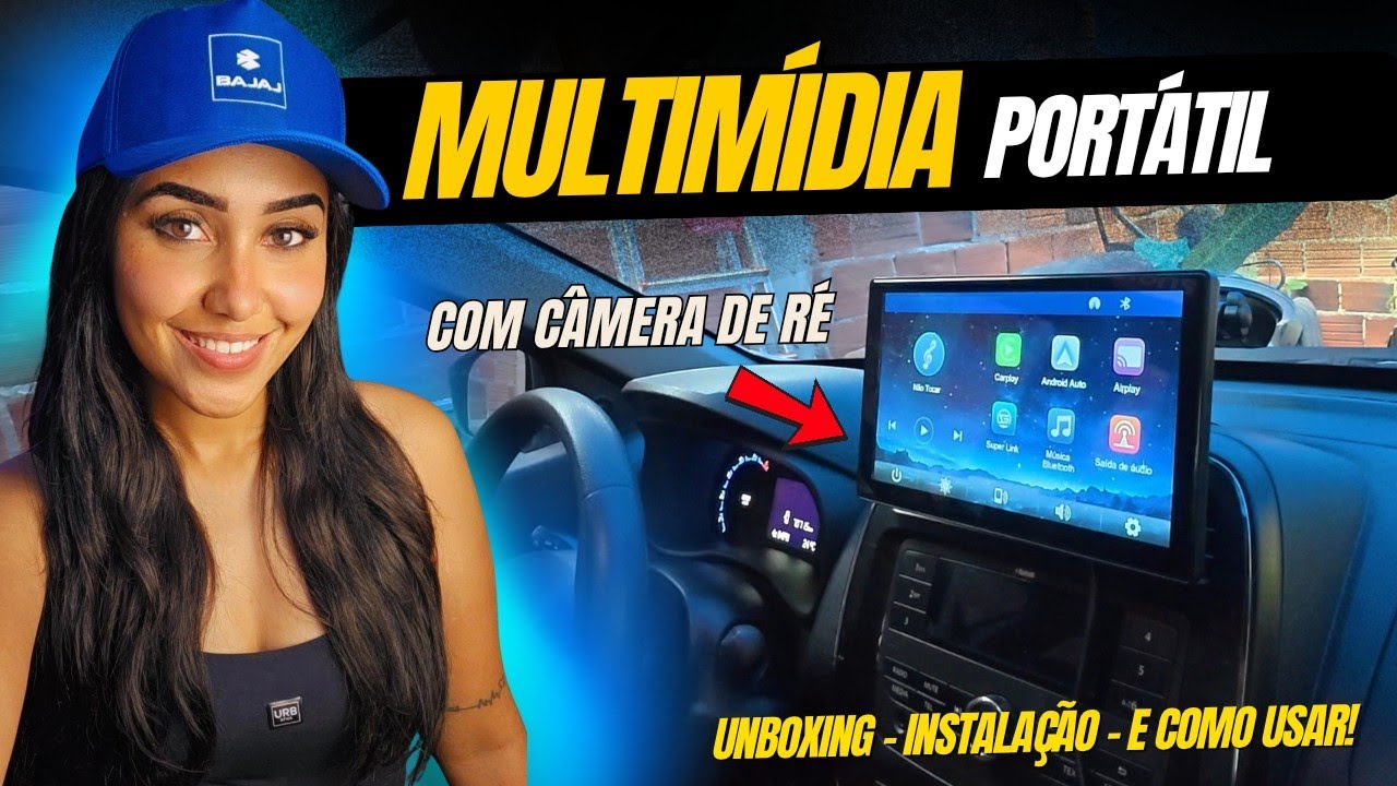 MULTIMÍDIA DE 400 REAIS DA SHOPEE PARA CARRO - VALE A PENA?  | BARATO E PORTÁTIL