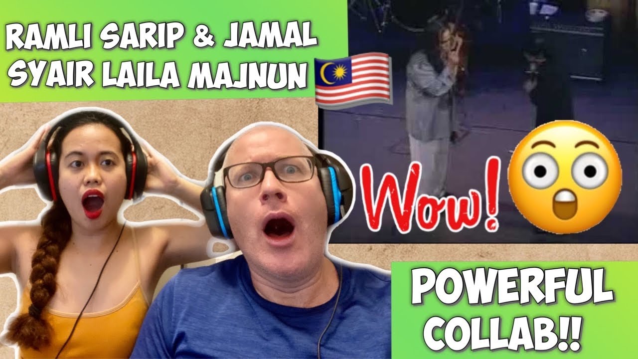 RAMLI SARIP FEAT JAMAL ABDILLAH - SYAIR LAILA MAJNUN | REACTION 🇲🇾