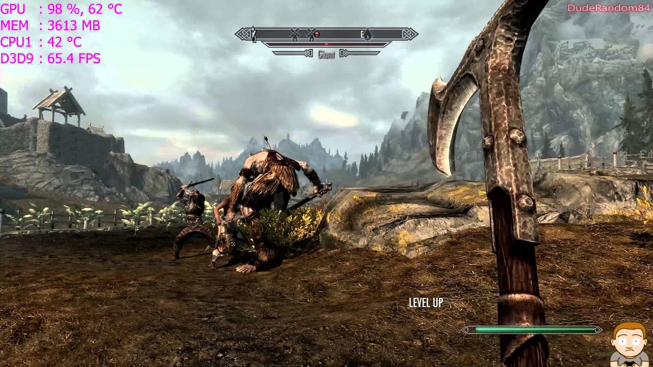 The Elder Scrolls Skyrim 4k GTX 980 FPS Performance Test