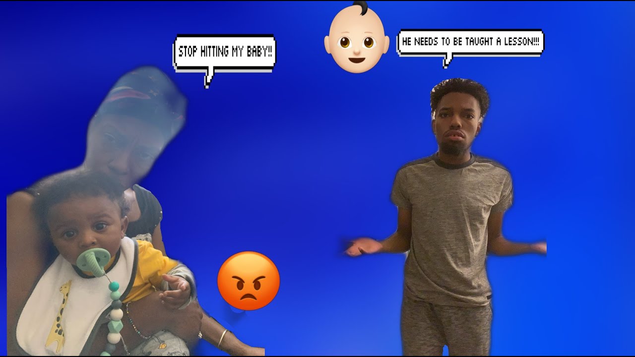 I'm whooping the baby prank on mom she was MAD!!