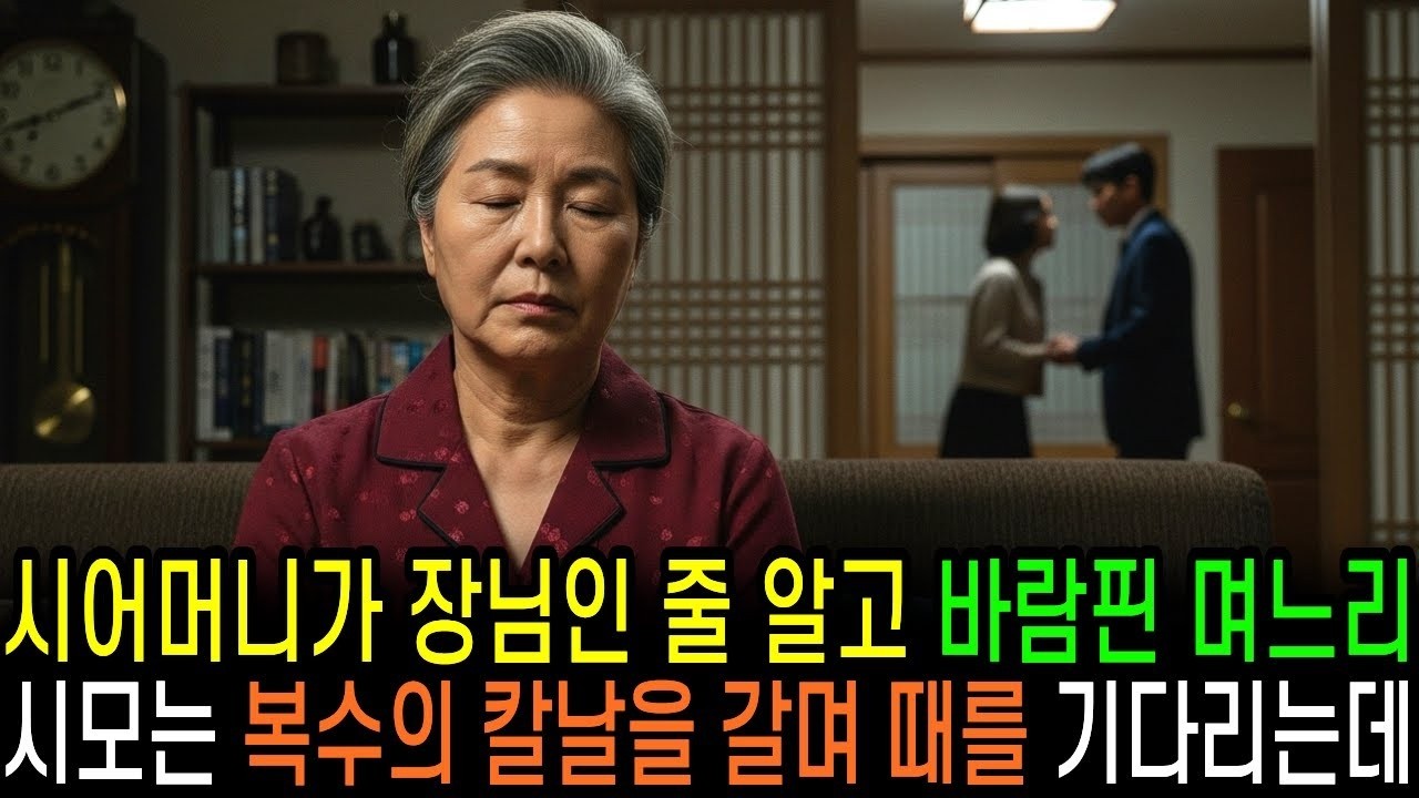 시어머니가 장님인 줄 알고 바람 핀 며느리, 시어머니는 복수의 칼날을 갈며 때를 기다렸다