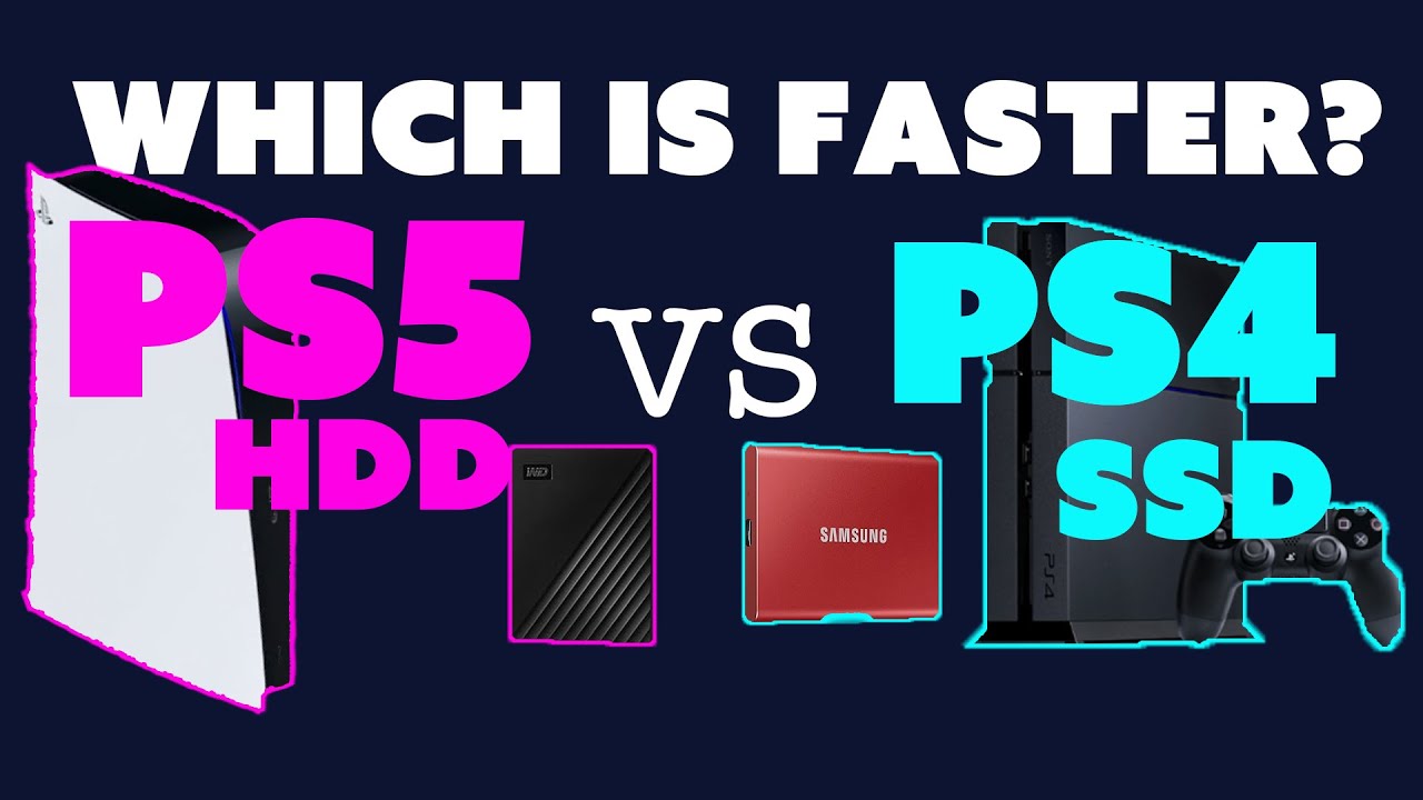 PLAYSTATION 5 VS PS4 Load Times. PS5 PS4 HDD SSD