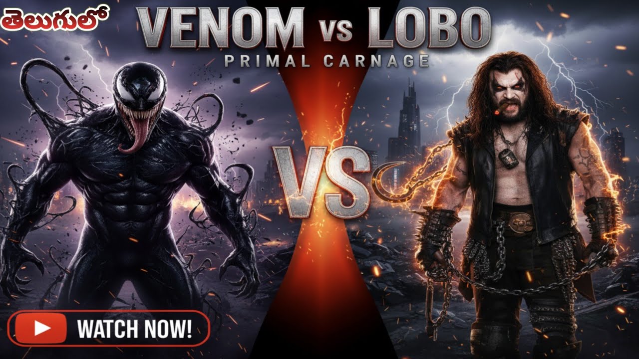 Venom vs Lobo Powers & Abilities Full Comparison Explained in Telugu | Who Would Win ? Comic Magic