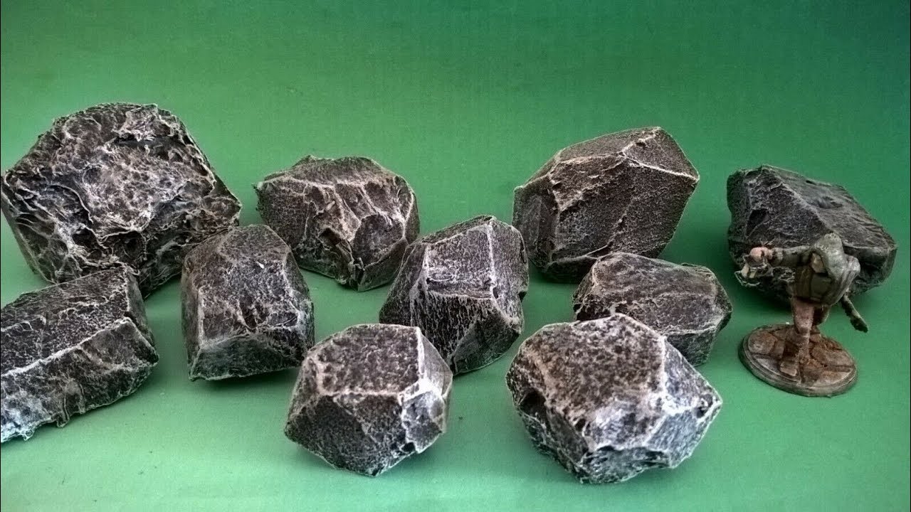 TUTO décors 28 mm, comment réaliser des rochers ! Partie 1/2.