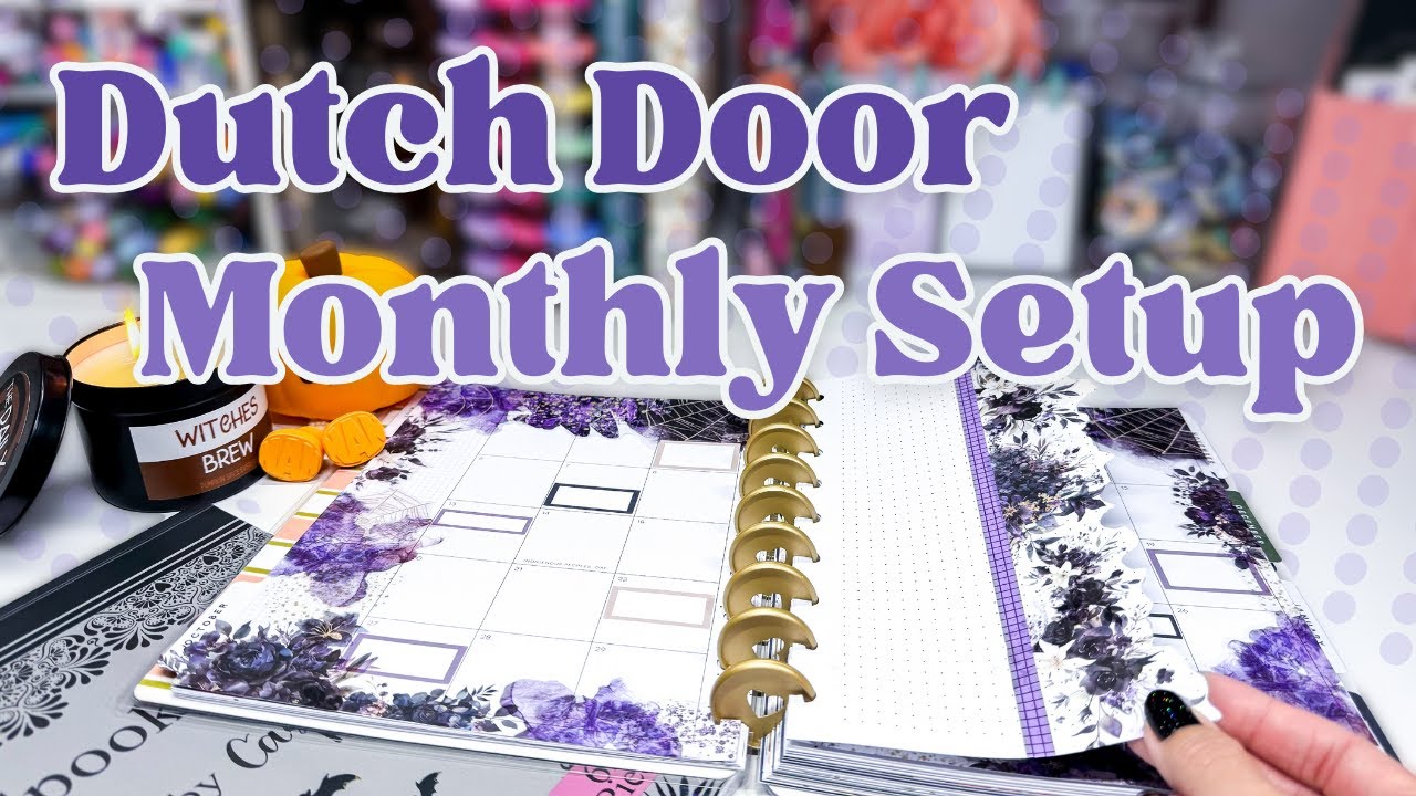 Monthly Happy Planner Setup with DUTCH DOORS October 2024 | Cassthetic Plans Unboxing