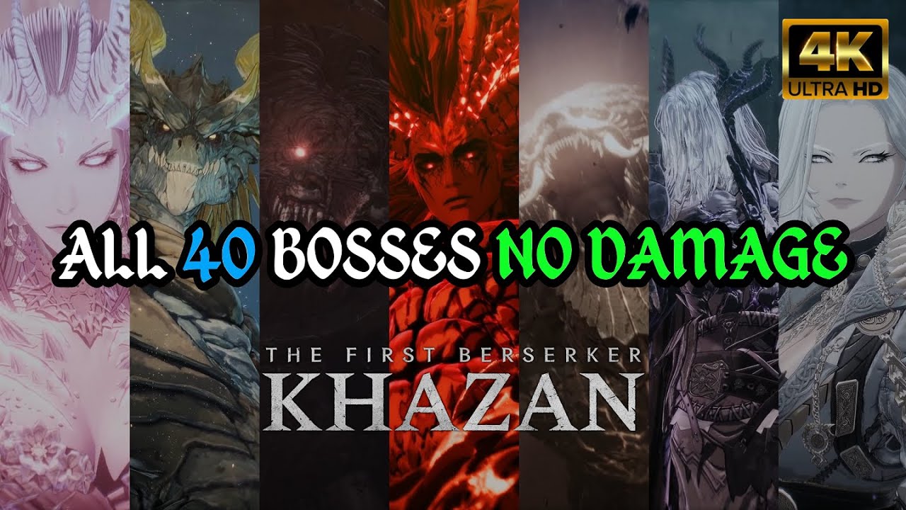 The First Berserker: Khazan | All 40 Boss Fights (NO DAMAGE/EXPERT DIFFICULTY) + True Ending [4K]