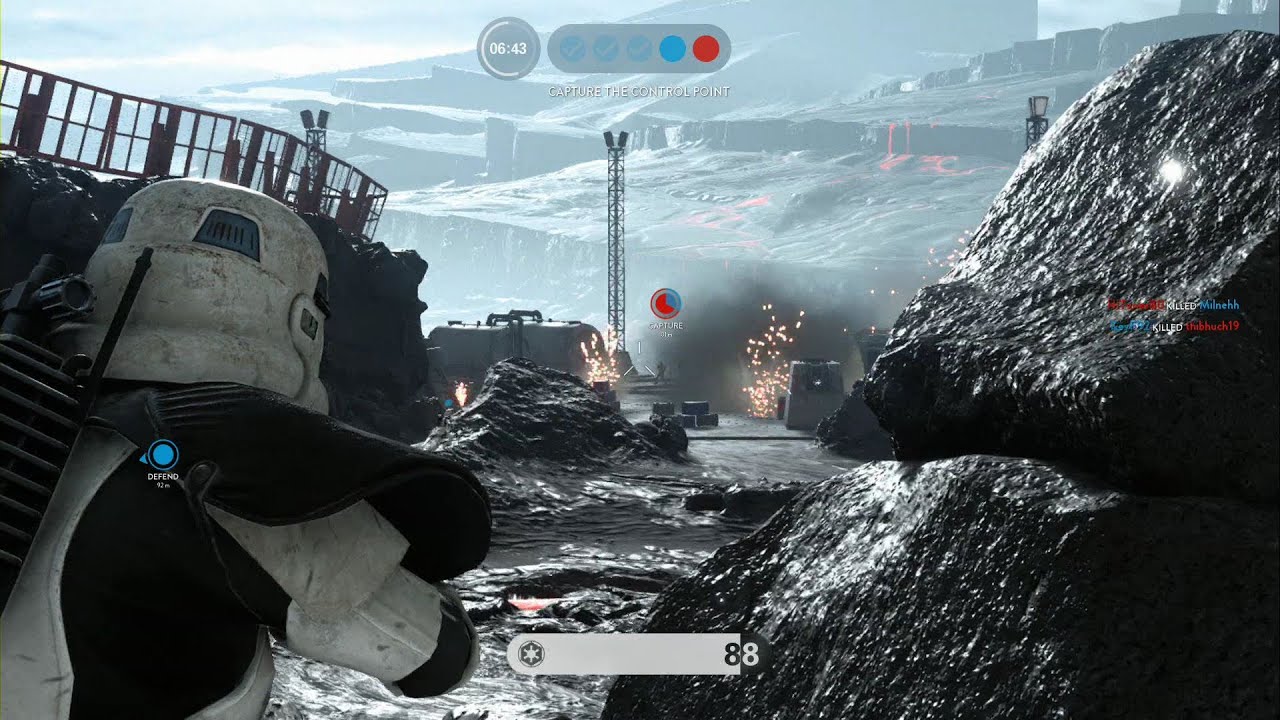 Star Wars Battlefront - First Online Match - Supremacy Mode PS4 (No Commentary)