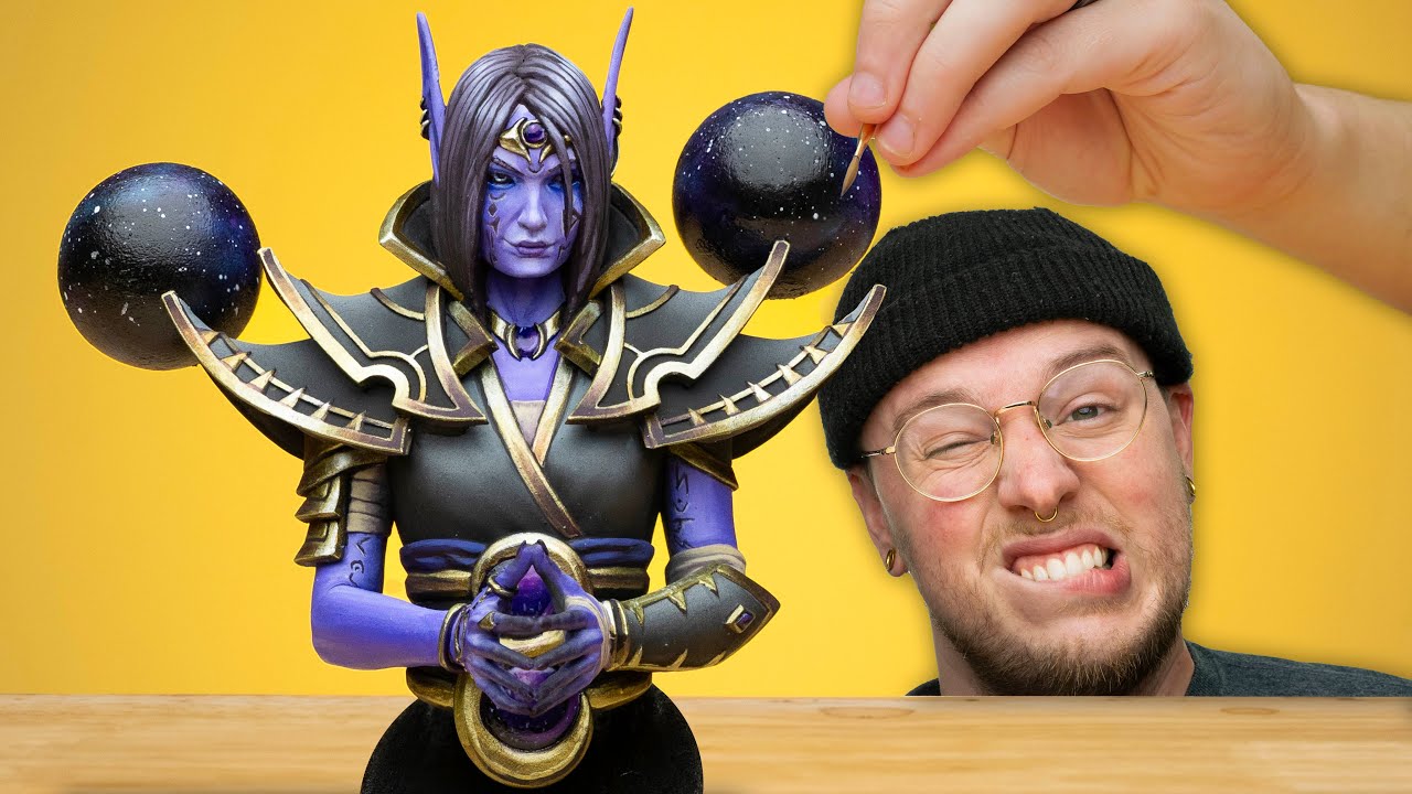 Painting a World of Warcraft Bust (Custom Sculpt)