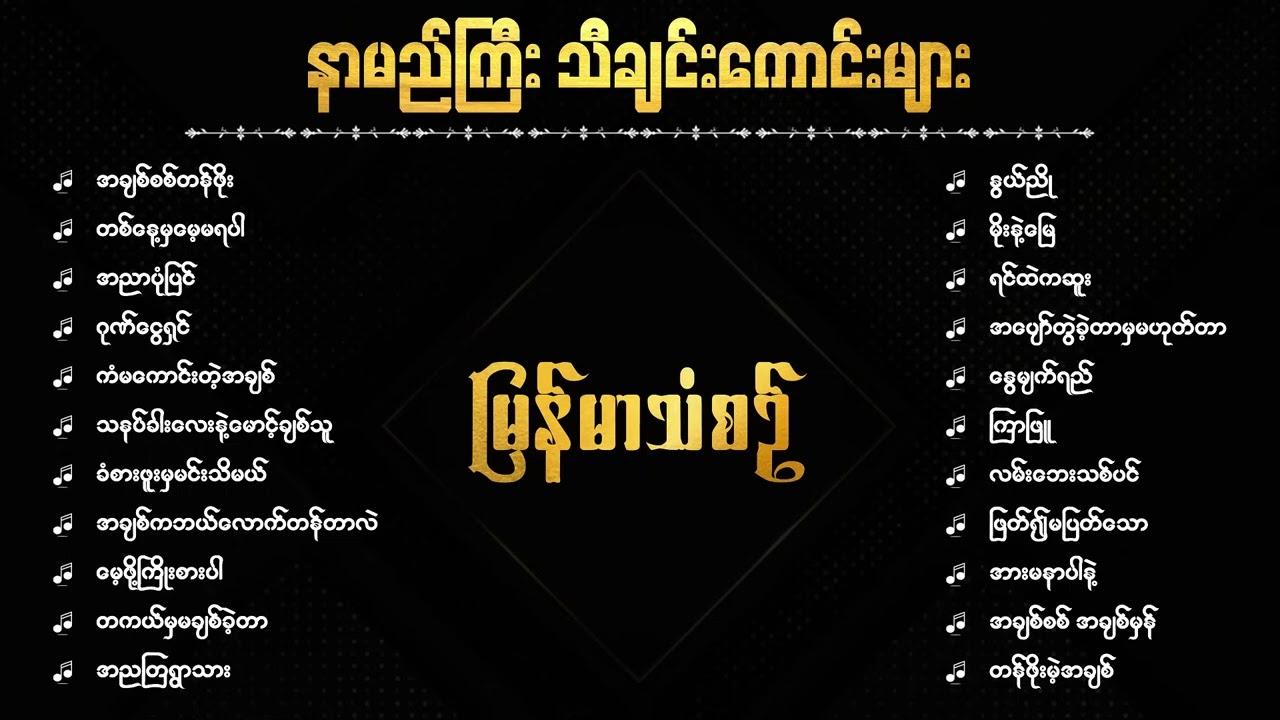 မြန်မာသံစဉ် အလွမ်းသီချင်းကောင်းများစုစည်းမှု  ( ၃ )