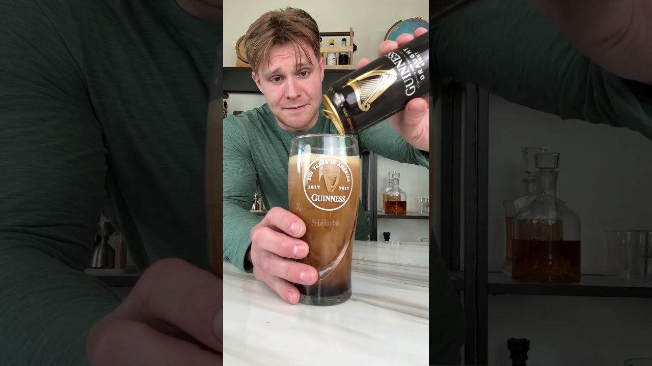 How to pour a perfect Guinness out of a can!