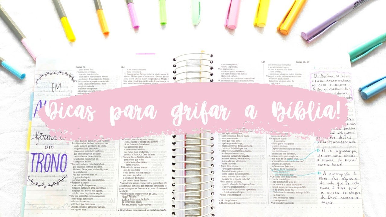 Como grifar a Bíblia de forma eficiente!