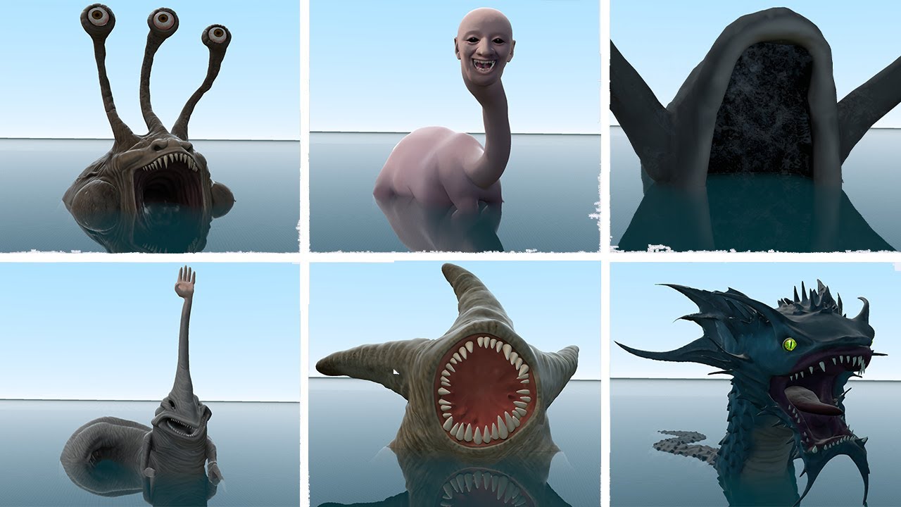 WHICH GIANT SEA CREATURE MONSTER IS STRONGEST In Garry's Mod?!