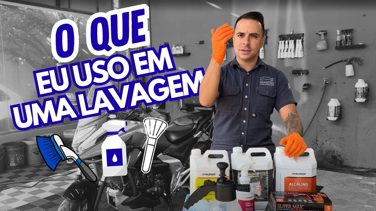 QUAIS PRODUTOS EU USO NA LAVAGEM DE MOTO