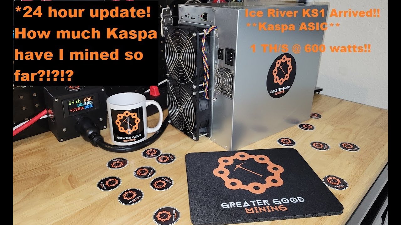 Ice River KS1 Kaspa ASIC miner update! (How much have I mined in 24 hours?!)