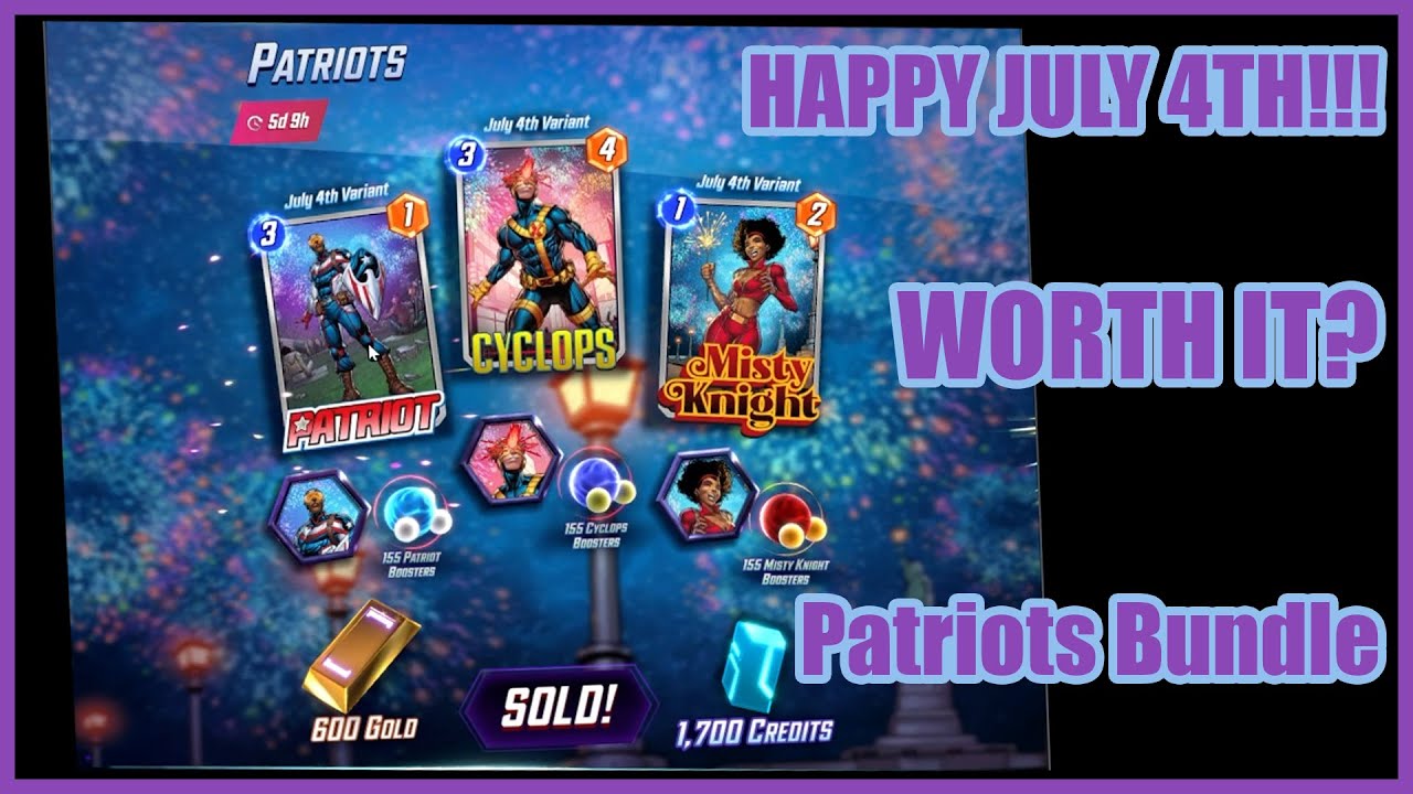 Is the Patriots Bundle worth the Money in Marvel Snap?