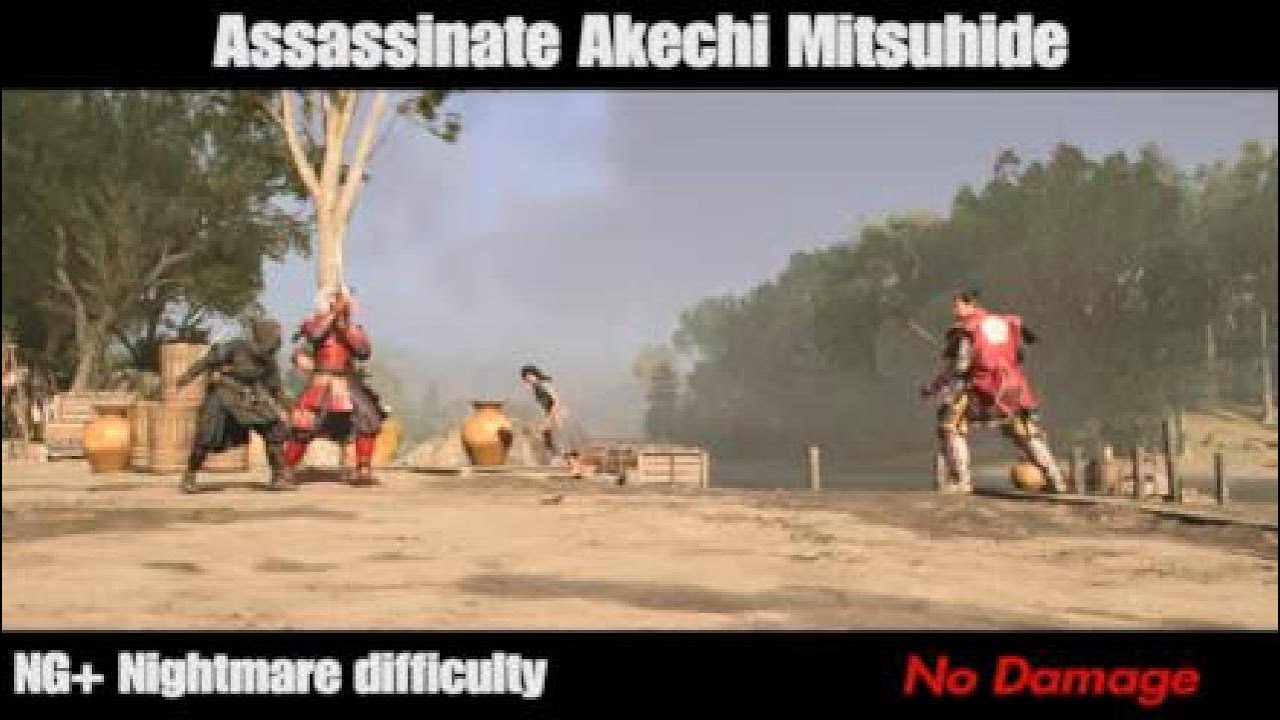 Assassin's Creed Shadows: NG+ Assassinate Akechi Mitsuhide (Nightmare difficulty - no Damage)