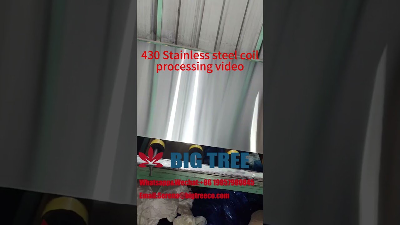 430 stainless steel coil processing video.
