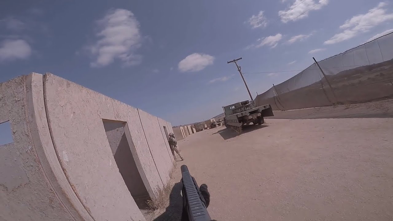 Airsoft cheater getting lit up