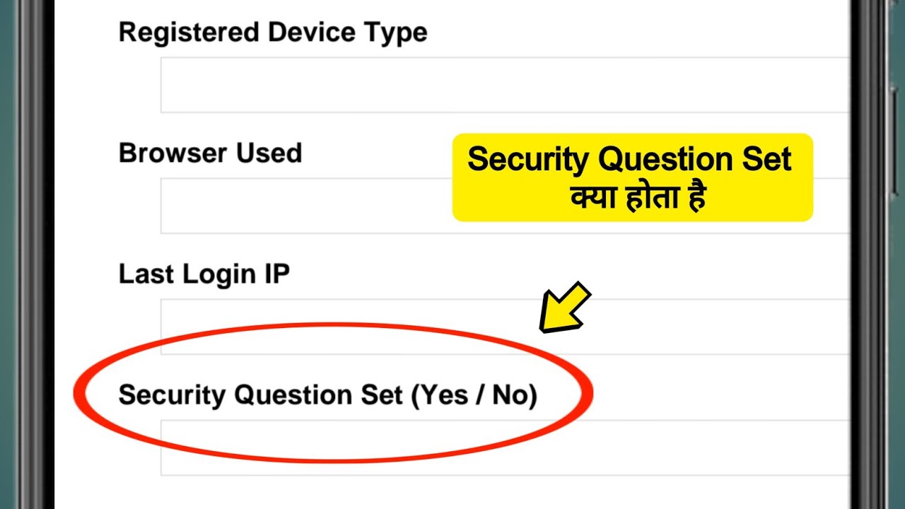 What is Security Question Set? Meaning of Security Question Set
