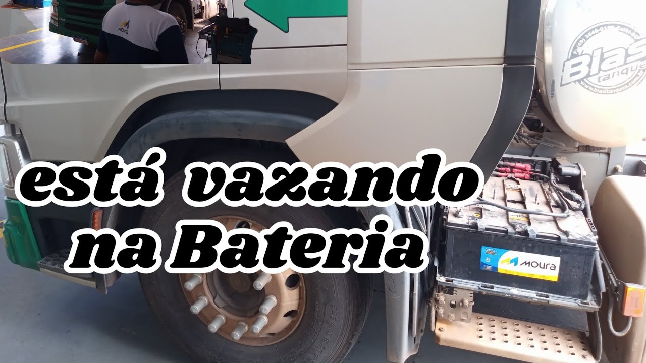 Bateria vazando solução, fui trocar na garantia