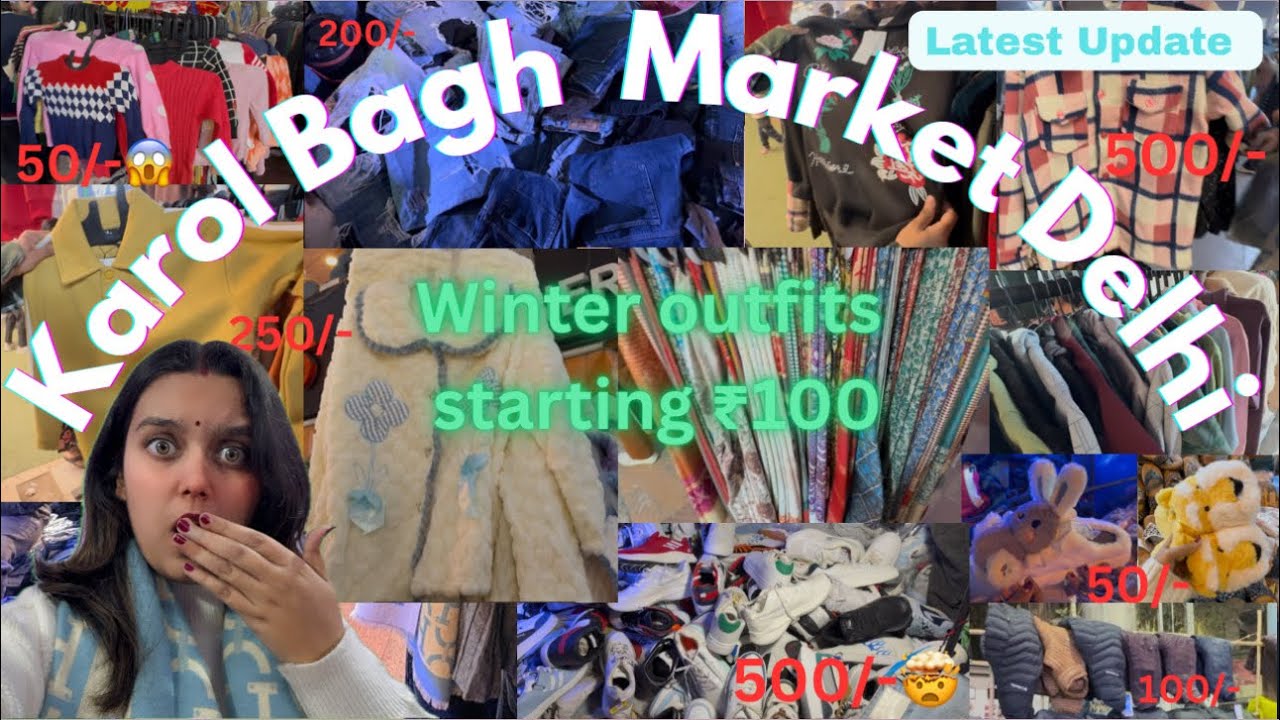 Karol Bagh Monday Market Delhi |  Latest Winter Collection For Girls |#karolbagh #cheapestmarket 