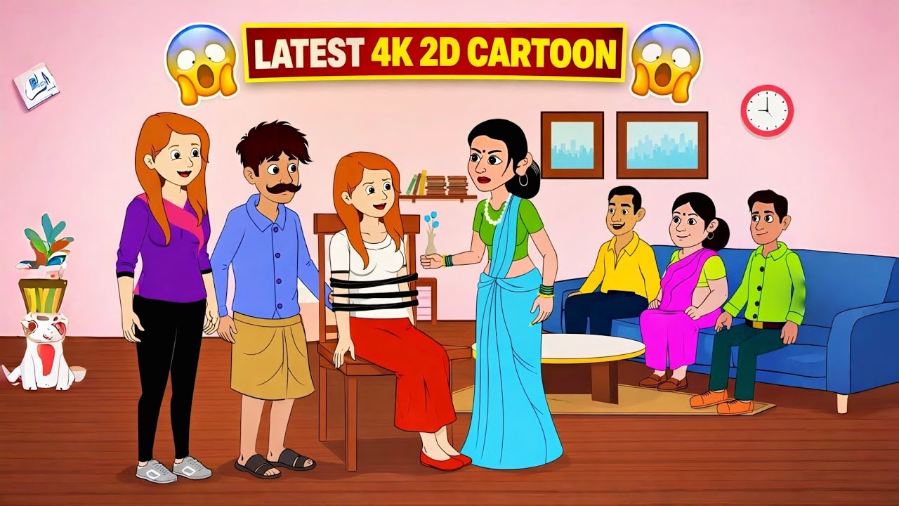 घर की बड़ी सच्चाई 😱 | Latest 4K 2D Cartoon Story | Hindi Animated Drama