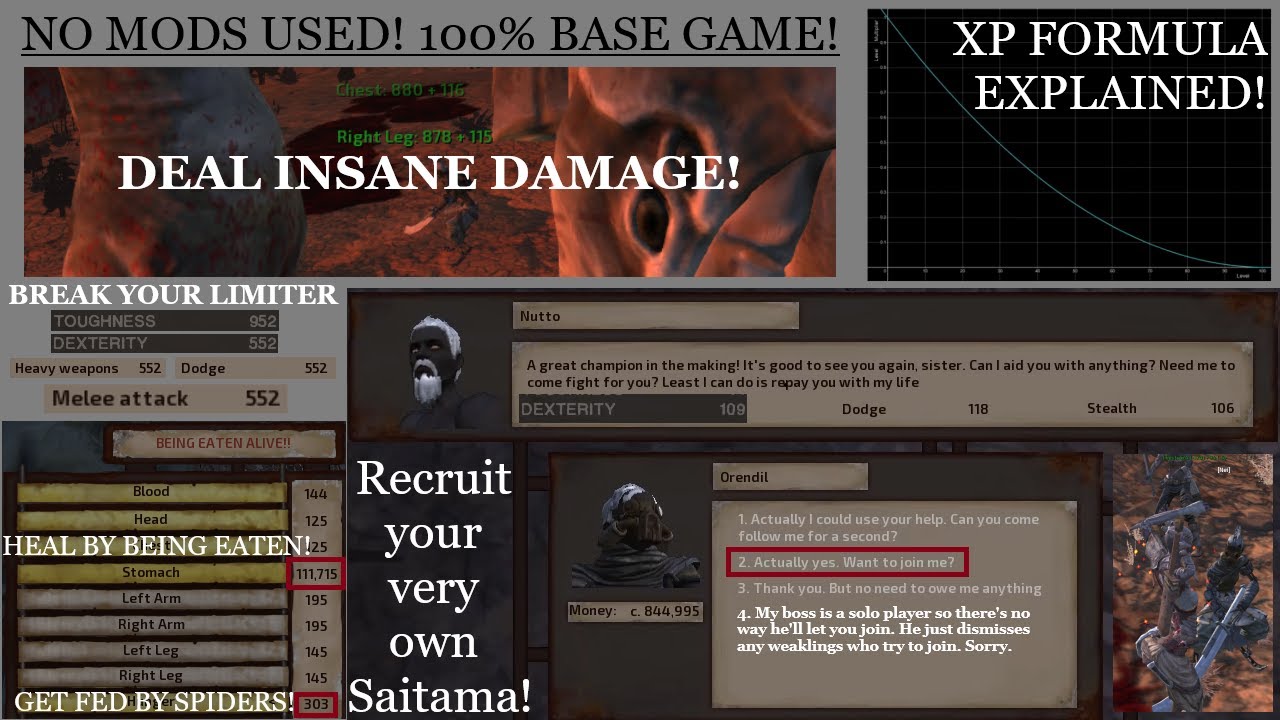 Breaking Kenshi: Как нанять противников рабства! Достигните характеристик 552+ (без модов!) + Под...