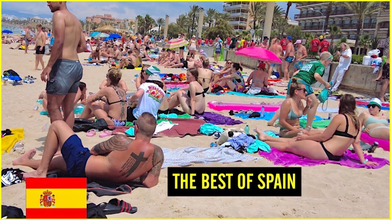 Costa Brava, Barcelona, Mallorca, the best Spain Beaches, 4K Beach Walk