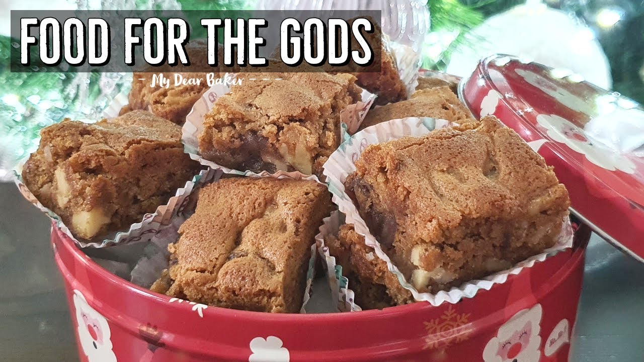 FOOD FOR THE GODS | Dates and Walnut Bars | Moist and Chewy