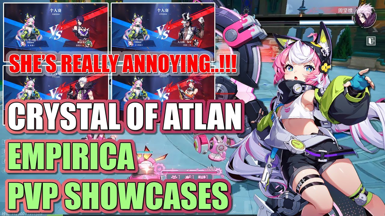 An ANNOYING CLASS!! MORE PVP SHOWCASES!! EMPIRICA VS some Classes - Crystal of Atlan PVP Showcases