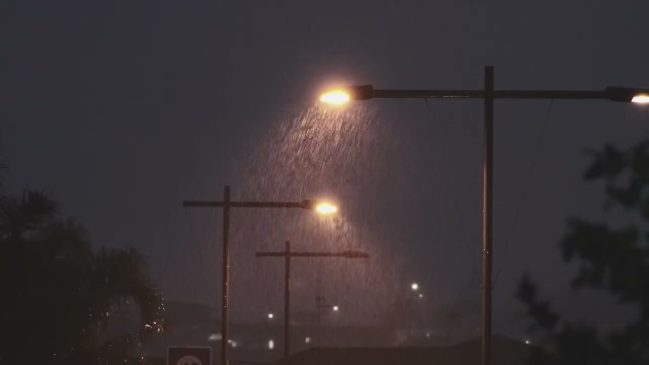 Rain in  Night | Street Rain 🌧️ | Sleep Easily & Reset Your Mind (Dark Screen) | 1.5 Hour of Rain |