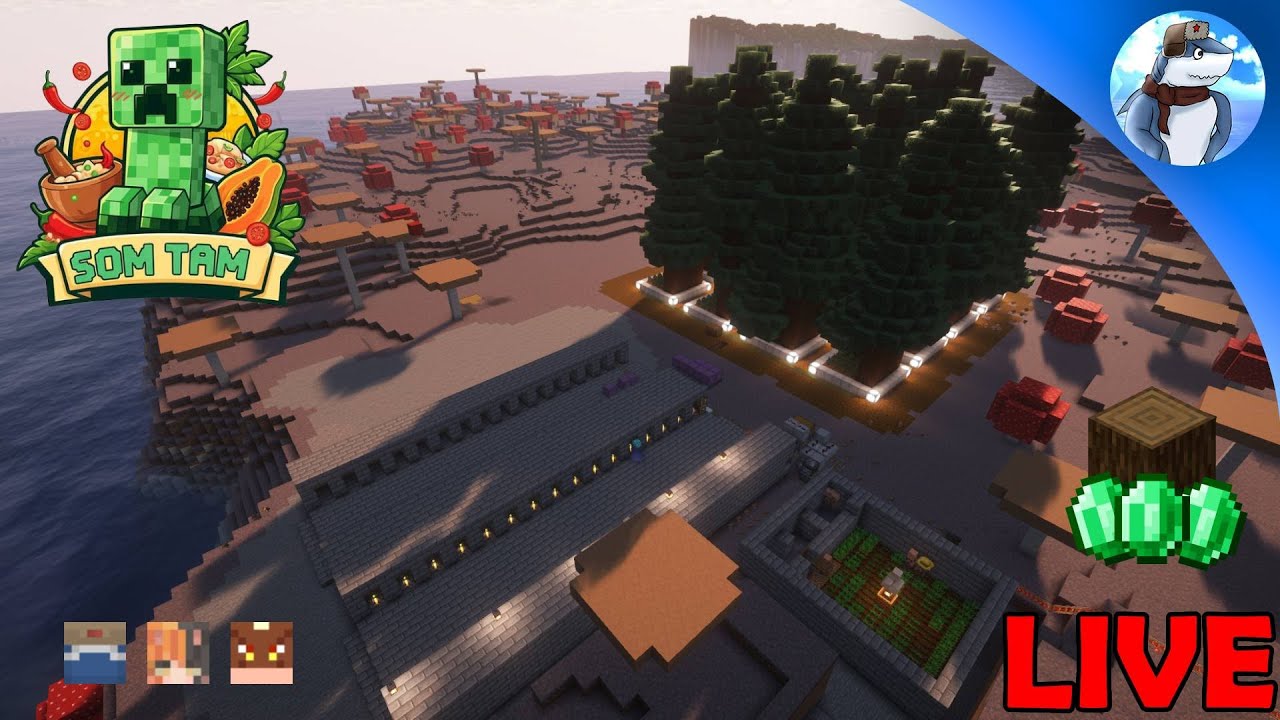 🔴LIVE | SomtamCraft SS.1 | EP.25 | บ้านเห็ด ชั่วคราว???